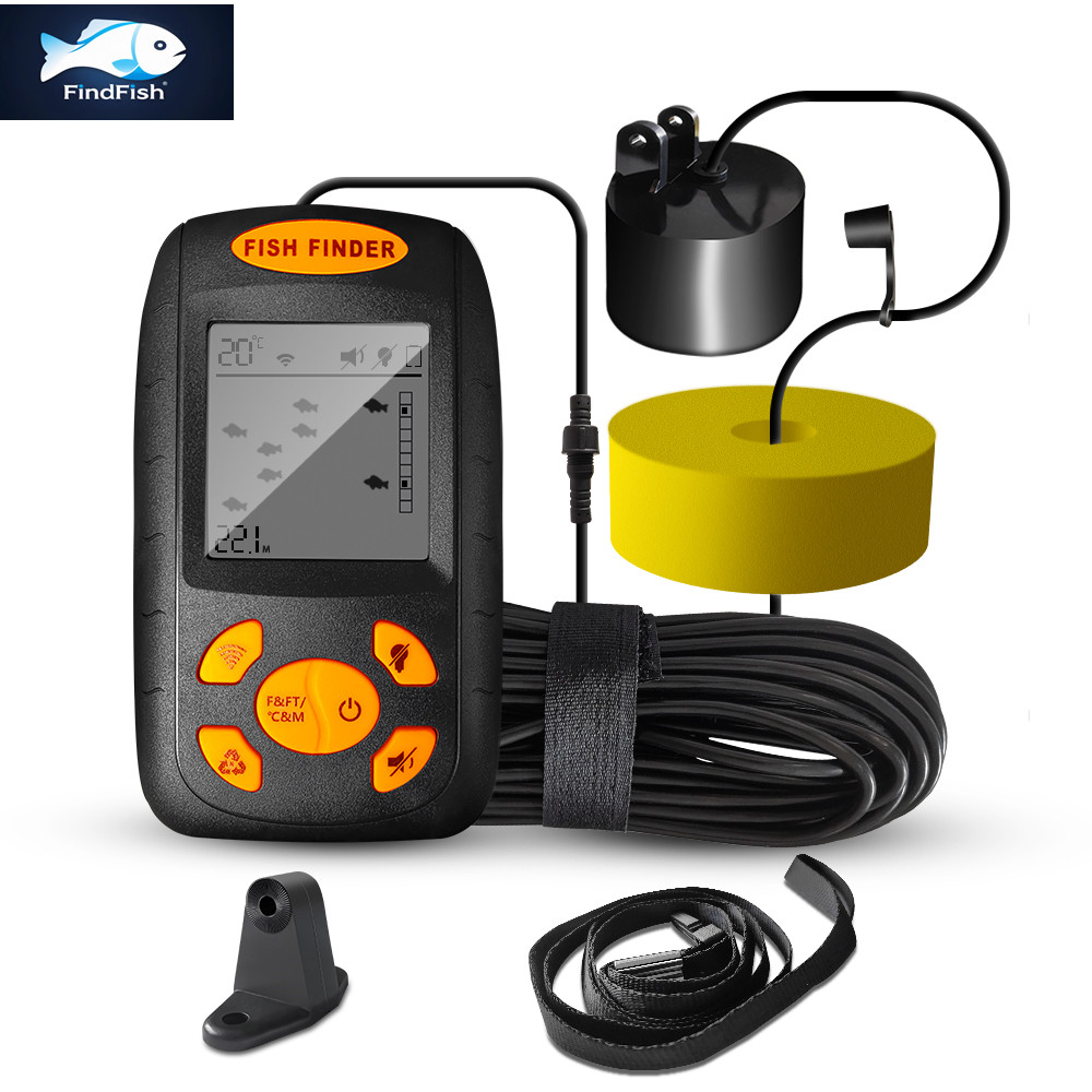 Fish Finder Transducer 200Khz - FindFish Sonar Inteligente Portátil, Buscador de