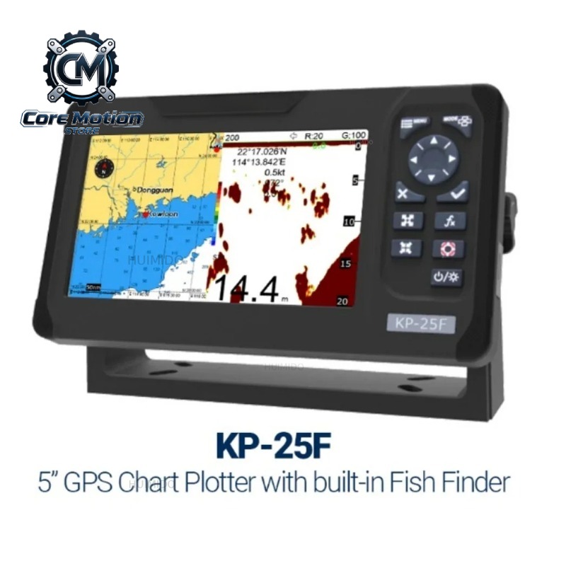 Fish Finder Transducer 200Khz - KP-25F Chartplotter Marino Multifuncional con Sonda