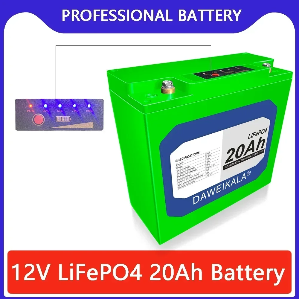 Fish Finder Battery 12V - Batería LiFePO4 de 12V y 20Ah