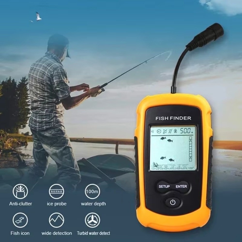 Fish Finder Castable Wireless - Buscador de peces portátil con pantalla