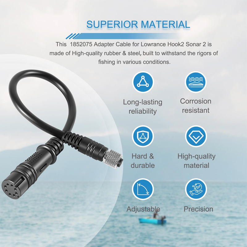 Fish Finder Lowrance Hook - Cable Adaptador para Localizadores de Peces