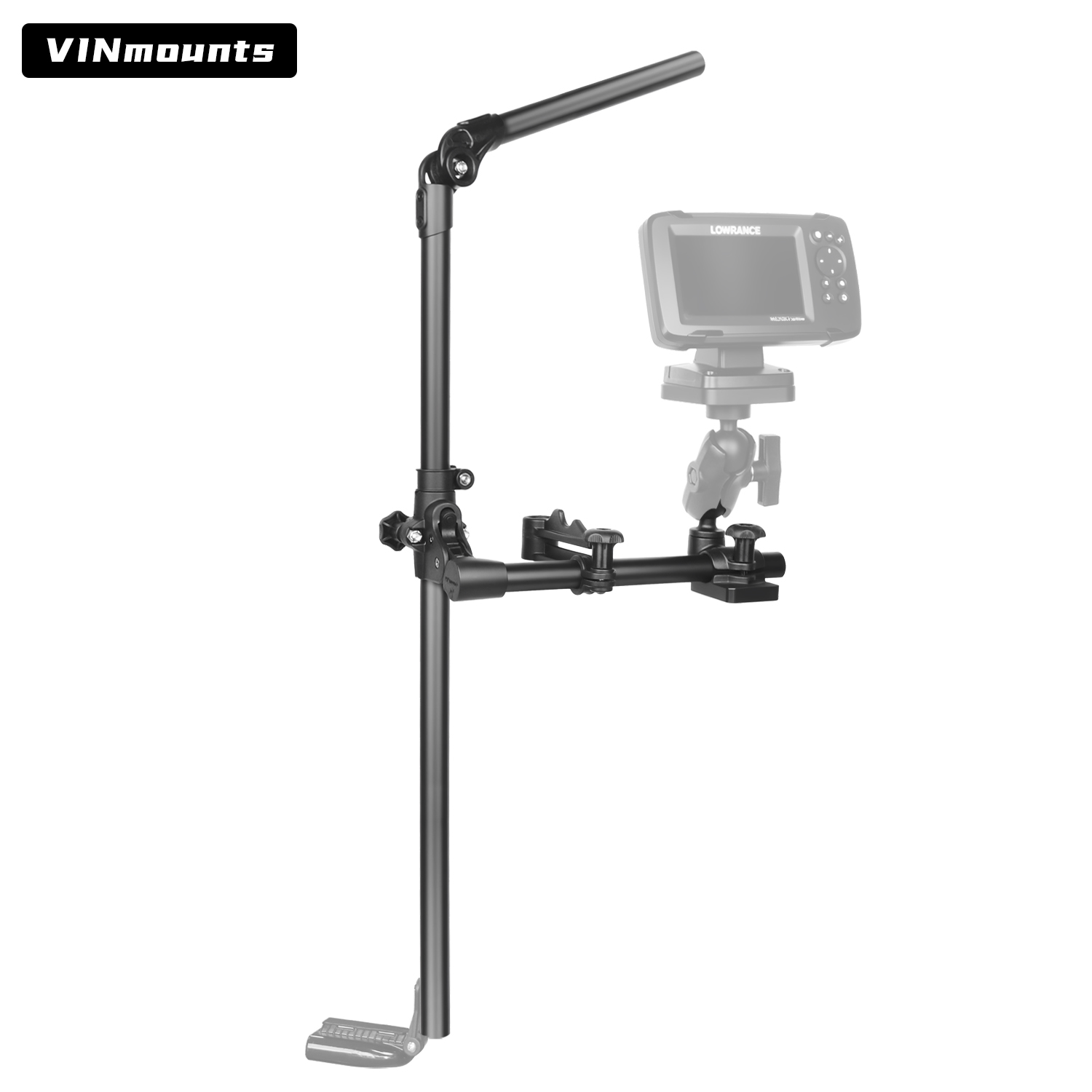 Fish Finder Transducer Mount - VINmounts Livescope Transductor Pole Mount para