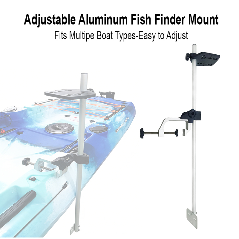 Fish Finder Transducer Mount - Soporte Universal de Aluminio para Transductor,