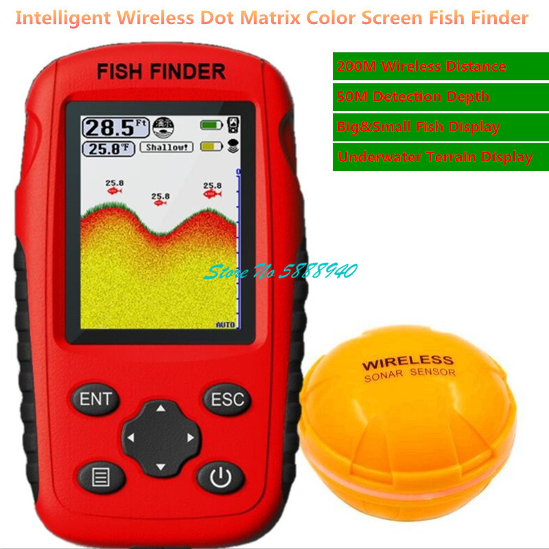 Chirp Sonar Fish Finder - Repuestos para Barco Cebador Portátil de