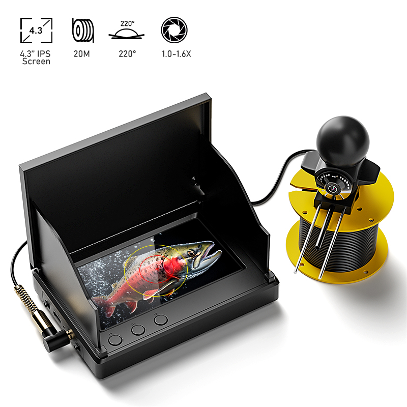 Fish Finder Ice Fishing - Cámara de pesca con pantalla de