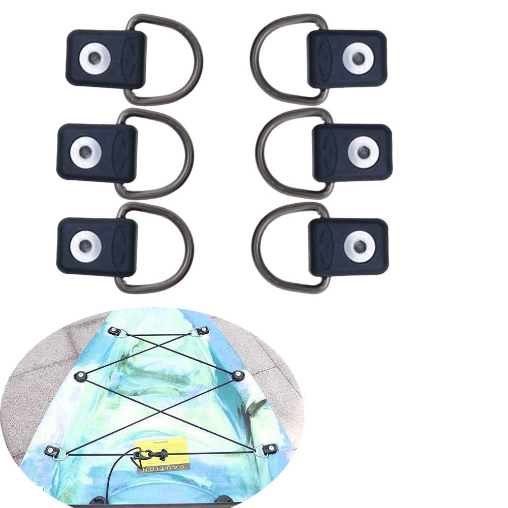 Fish Finder Transducer Mount - 6 piezas de anillas en D