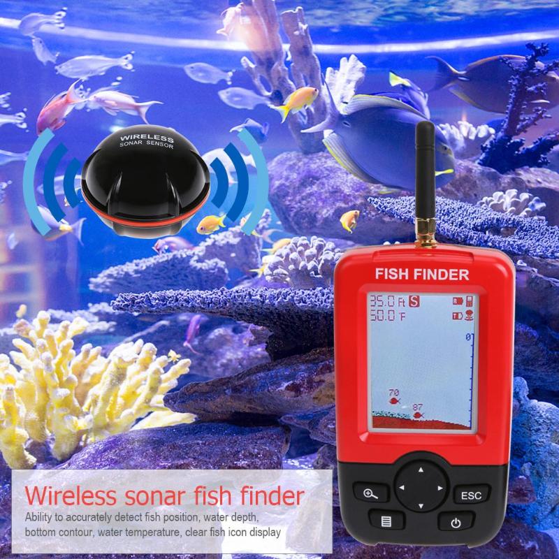 Chirp Sonar Fish Finder - Sensor de Sonar inalámbrico de 100M,