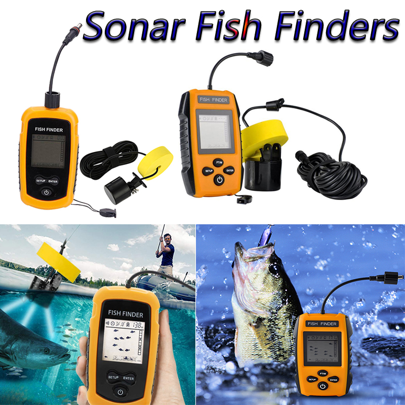Fish Finder Transducer 200Khz - Sonar buscador de peces de 100M,