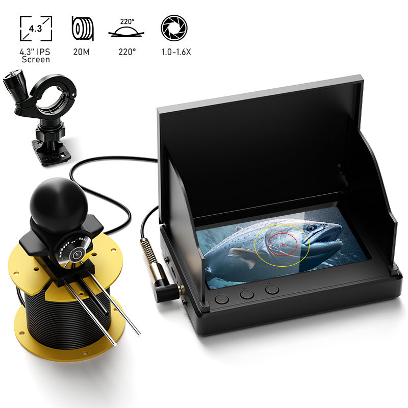 Fish Finder Ice Fishing - Cámara de pesca con visión nocturna,
