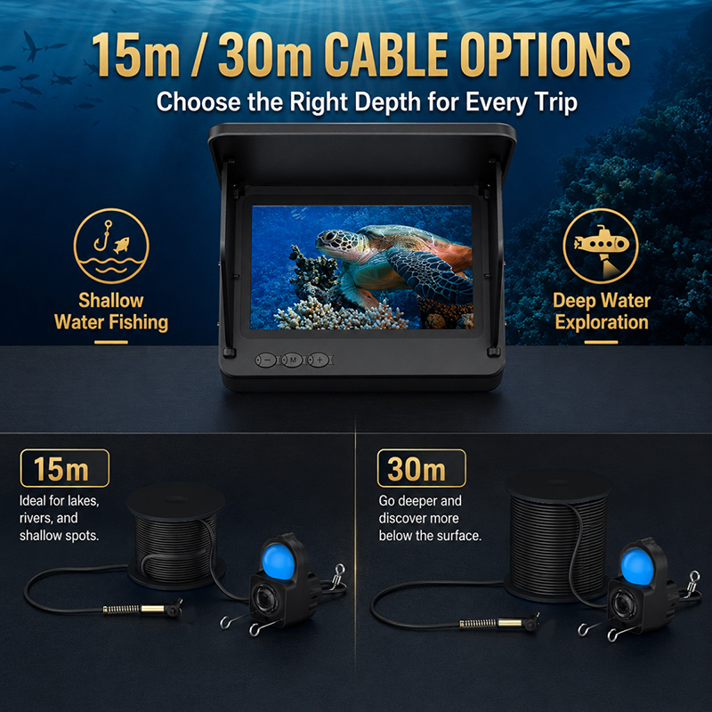 Cámara Subacuática para Pesca, - Fish Finder Ice Fishing reseña y precio