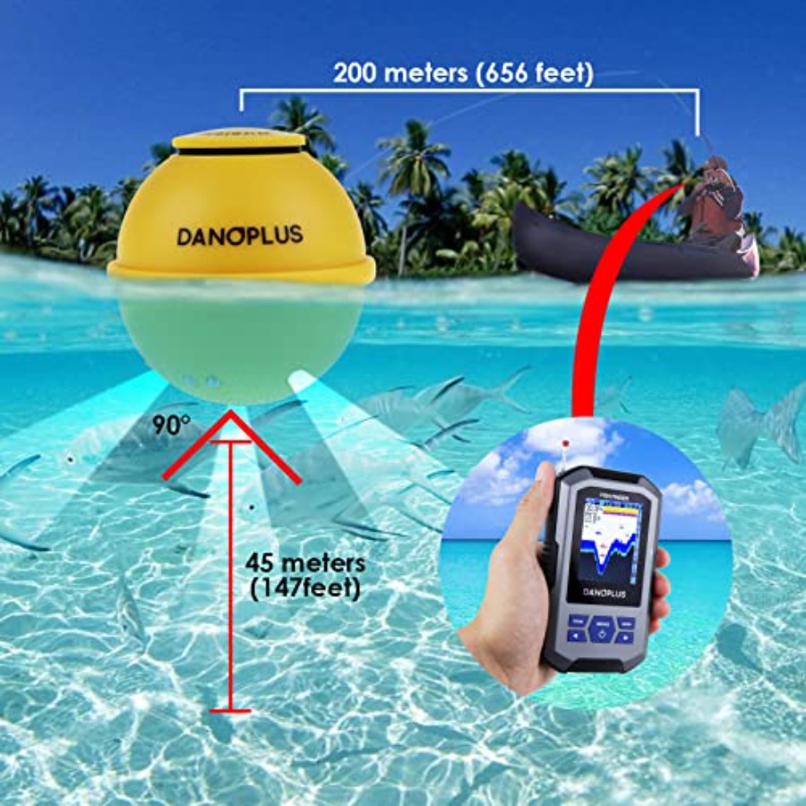 Buscador de peces portátil par - Fish Finder Castable Wireless reseña y precio