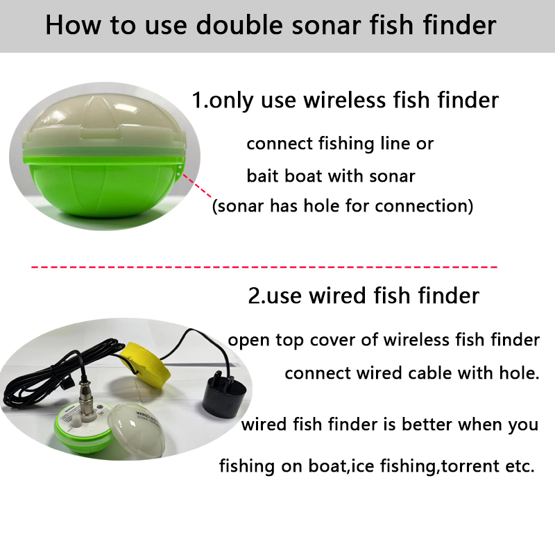 Localizador de peces portátil  - Chirp Sonar Fish Finder reseña y precio
