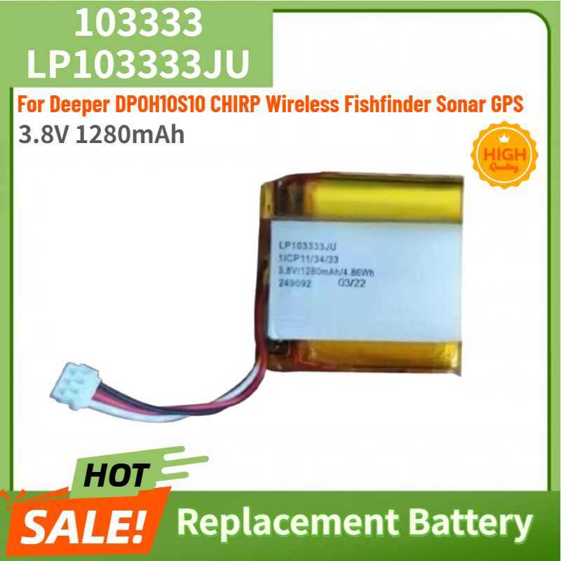 Batería de polímero de litio d - Chirp Sonar Fish Finder reseña y precio