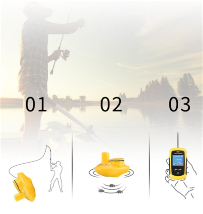 Sonda de pesca con alarma, son - Fish Finder Transducer 200Khz reseña y precio