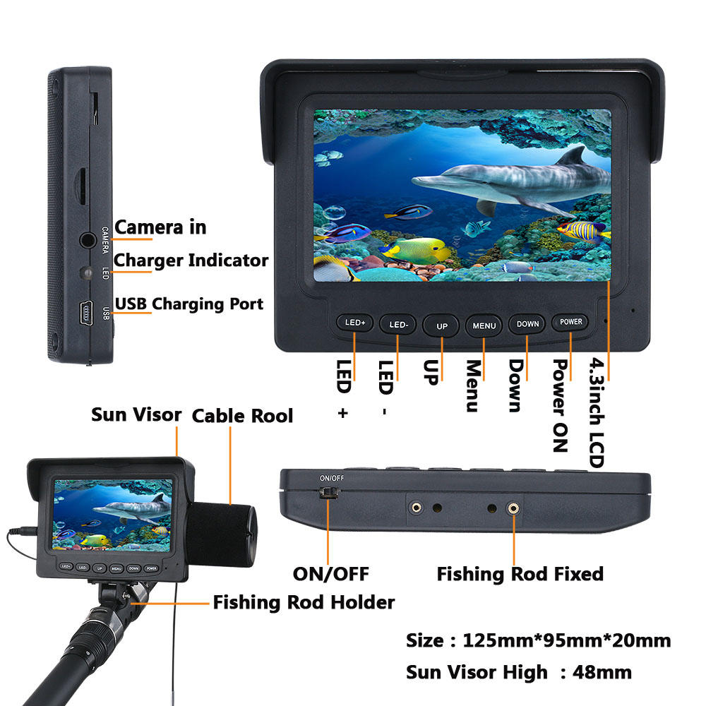 Cámara de Pesca Submarina de 1 - Fish Finder Ice Fishing reseña y precio