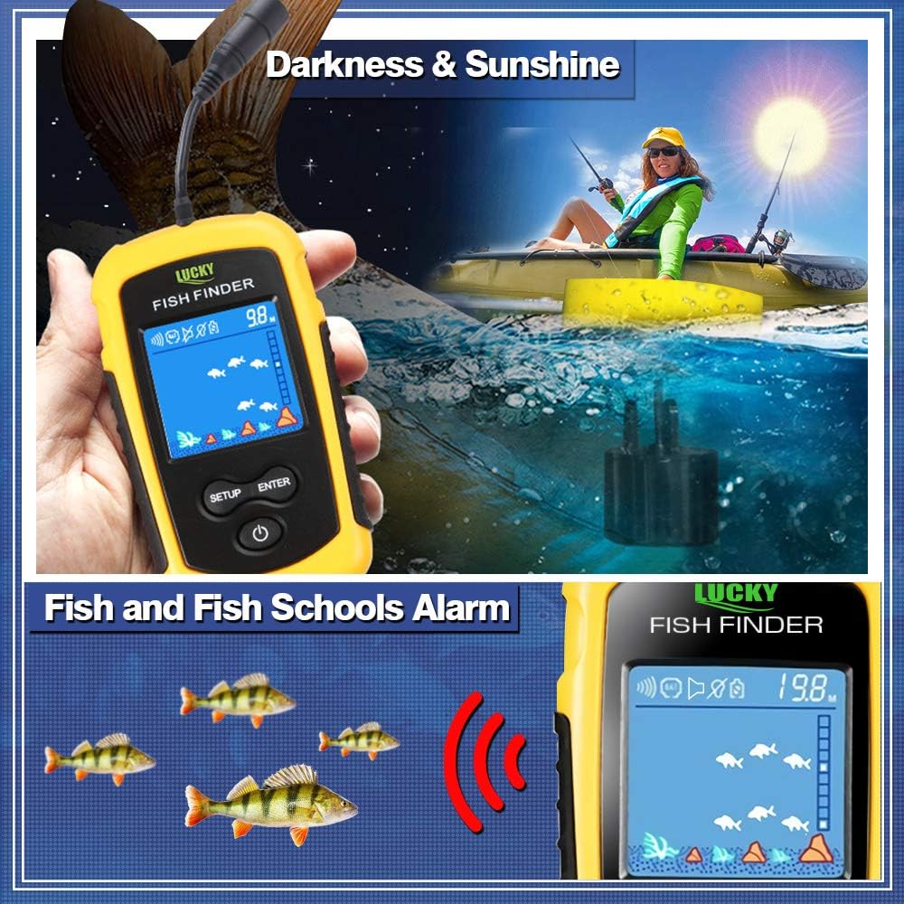 Sonda de Pesca Portátil para K - Fish Finder Kayak Portable reseña y precio