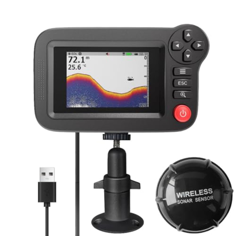 Sonda de pesca portátil para k - Fish Finder Kayak Portable reseña y precio