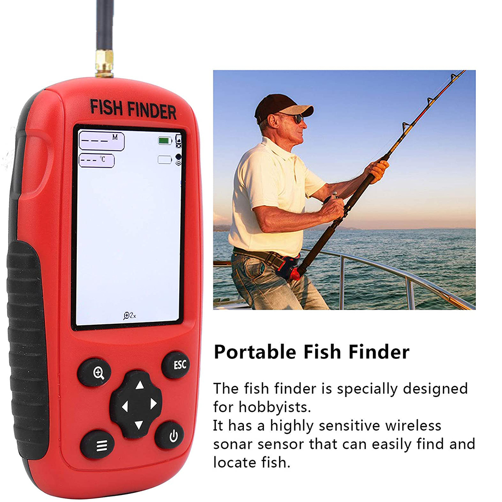 Nuevo buscador de peces con so - Chirp Sonar Fish Finder reseña y precio