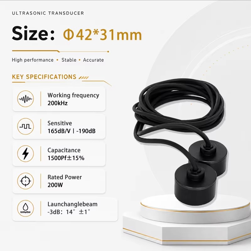Transductor ultrasónico de 200 - Fish Finder Transducer 200Khz reseña y precio