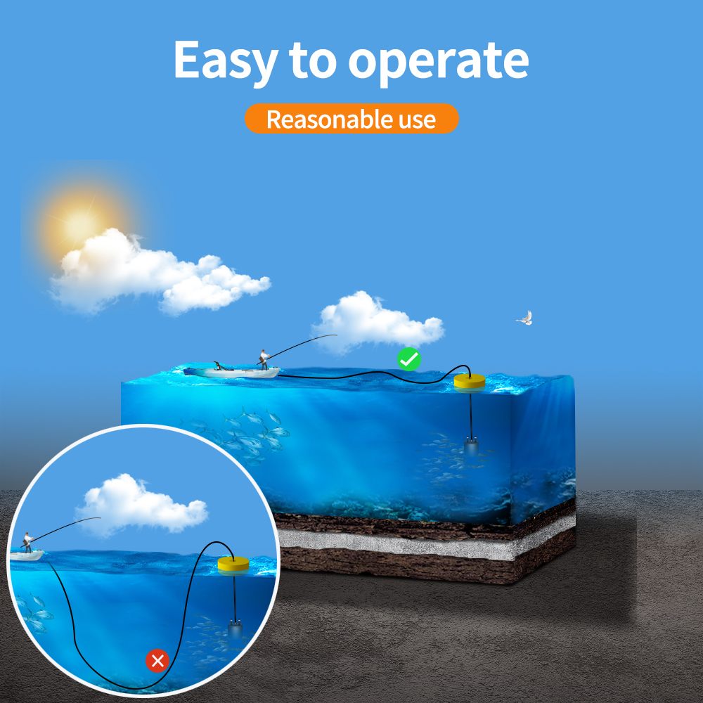PUPOPAN-buscador de profundida - Fish Finder Transducer 200Khz reseña y precio