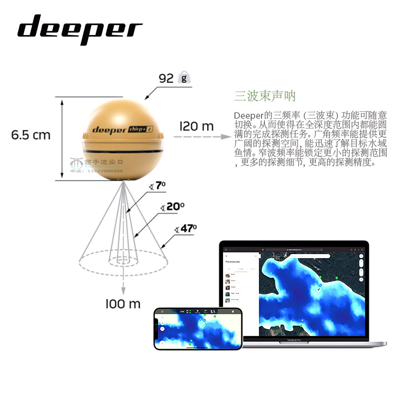 Nuevo Sonar Inalámbrico Blueto - Chirp Sonar Fish Finder reseña y precio