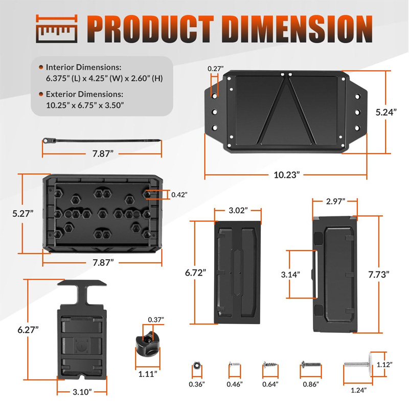Caja de batería montada en pis - Fish Finder Transducer Mount reseña y precio