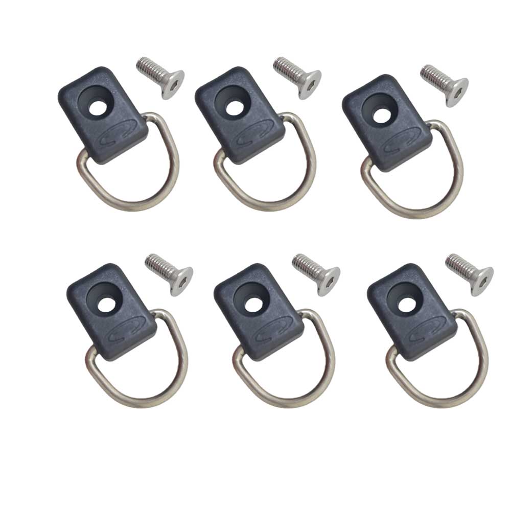 6 piezas de anillas en D de ac - Fish Finder Transducer Mount reseña y precio