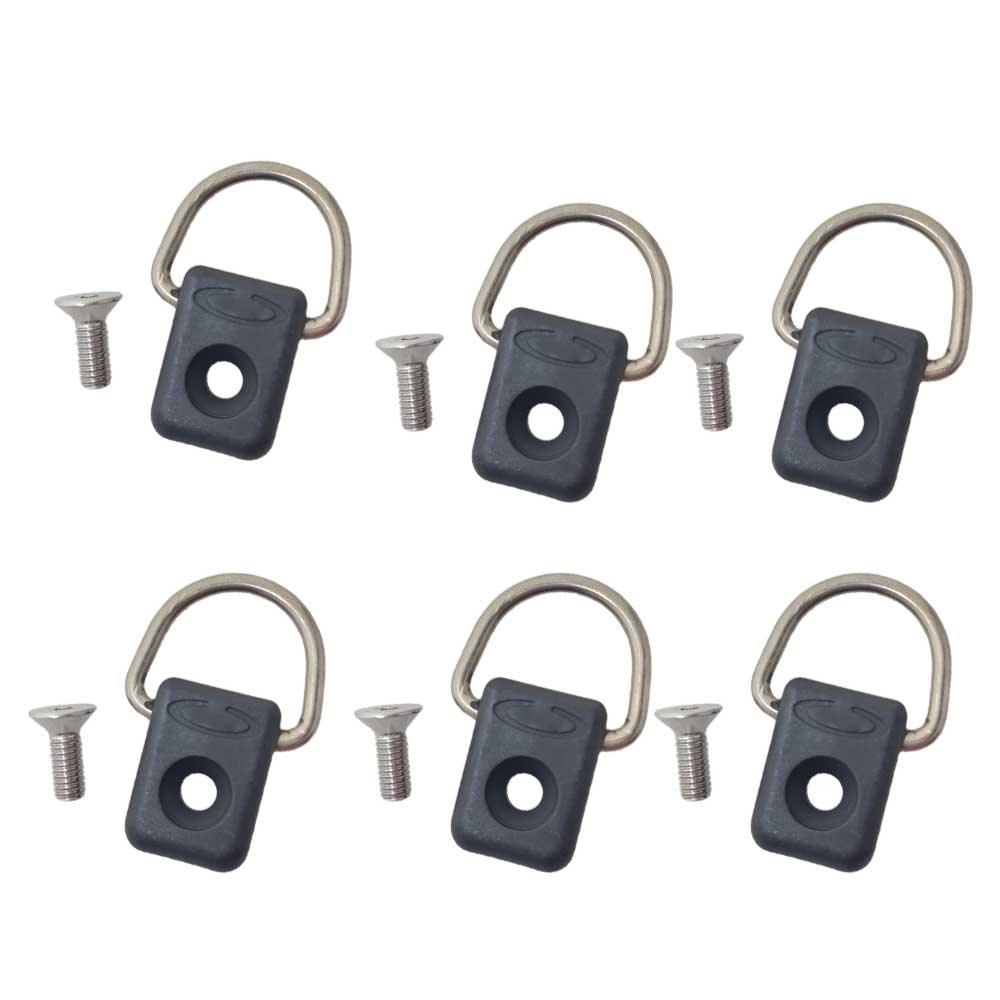 6 piezas de anillas en D de ac - Fish Finder Transducer Mount reseña y precio