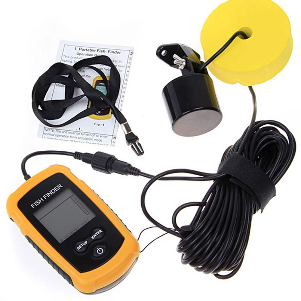 Sonar buscador de peces de 100 - Fish Finder Transducer 200Khz reseña y precio